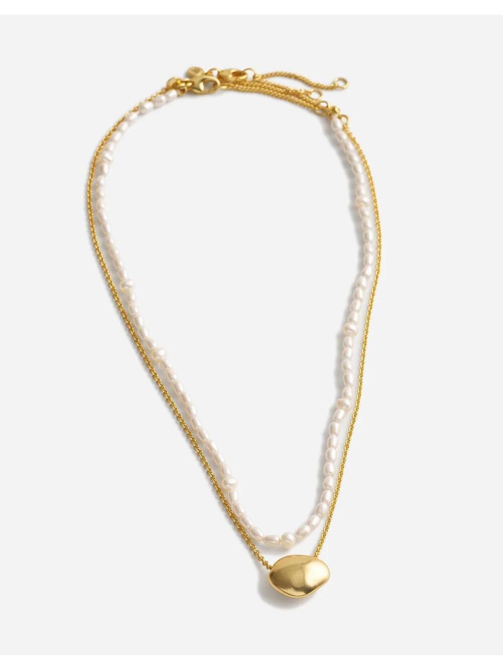 Madewell Dainty Freshwater Pearl Necklace Set - Picture 3 of 4